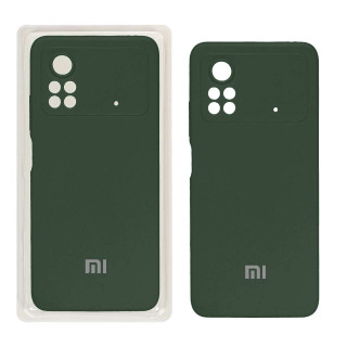 قاب سیلیکونی پاک کنی محافظ لنزدار اورجینال Xiaomi Poco X4 Pro-5G - سبز (پک اصلی)