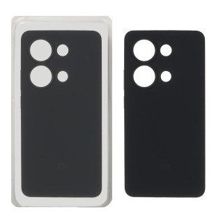 قاب سیلیکونی پاک کنی محافظ لنزدار اورجینال Xiaomi Redmi Note 14S / Note 13 Pro 4G / Poco M6 Pro 4G - مشکی (پک دار)
