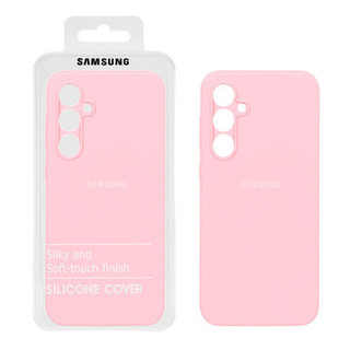 قاب سیلیکونی پاک کنی اورجینال درجه یک Samsung Galaxy A35 - صورتی (پک دار)