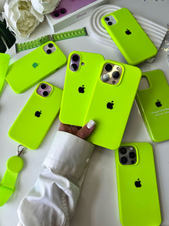 قاب سیلیکونی پاک کنی محافظ لنزدار اورجینال Apple iPhone 13 Pro - فسفری (پک اصلی)